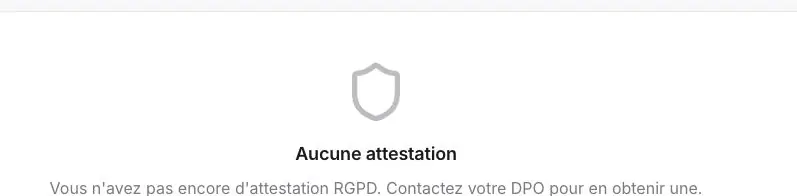 Figure T1 - État vide observé pour CLIENT TEST. Aucune commande de création ou de téléchargement n’est visible dans cette vue.
