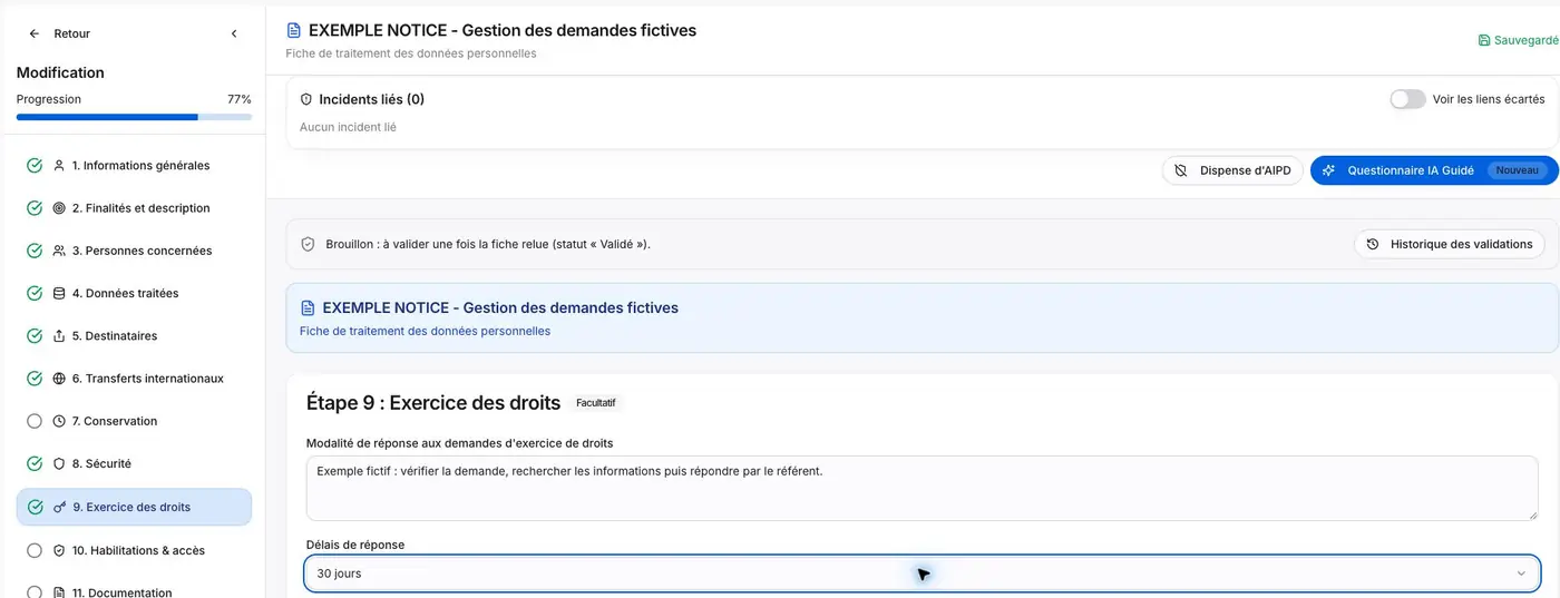 09 traitement delais reponse emplacement